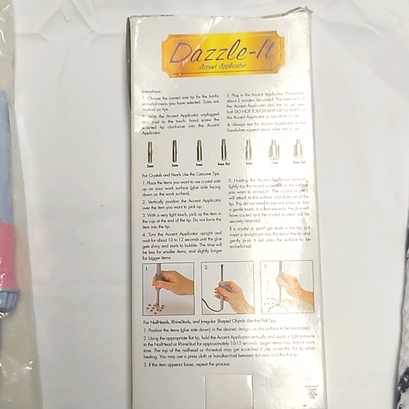 🤗Dazzle-It Rhinestone Applicator/NEW/. 7 Tips To Choose From. - Picture 2 of 4